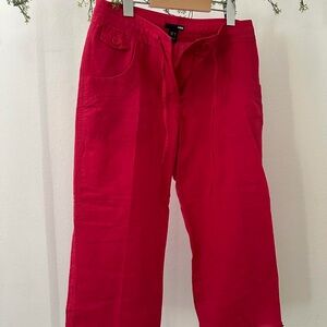 H&M Bright Red Cargo Pants